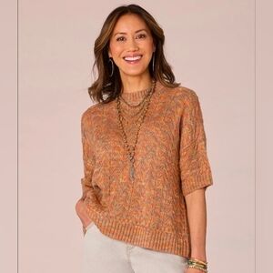 Democracy Textured Knit Pullover Sweater